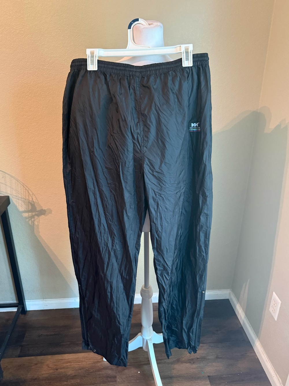 Helly Hansen Black Men's Wind Pants with Elastic Waist